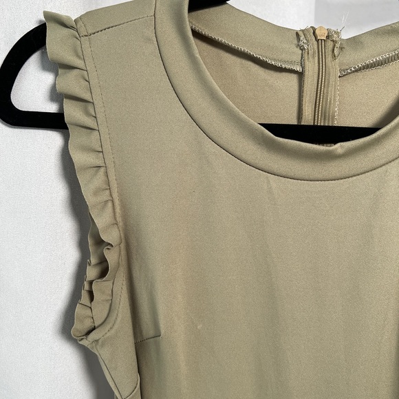 Olive Green Sexy One-Piece - Picture 2 of 8